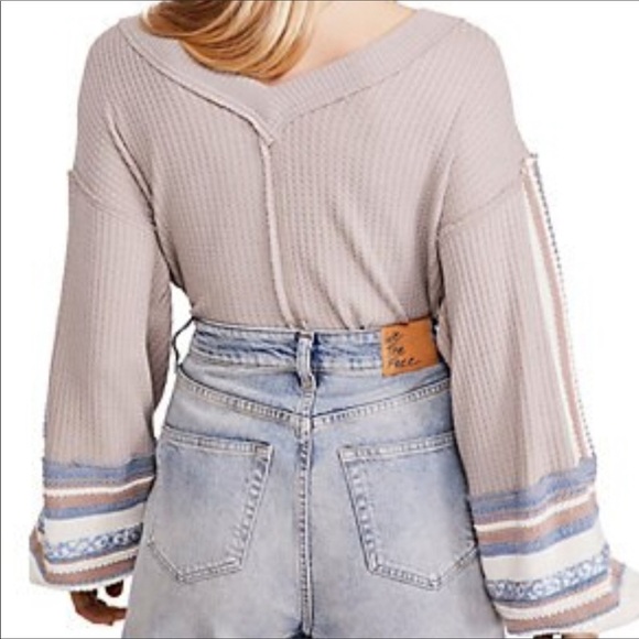 Free People Copenhagen Oversized Thermal Sweater - Picture 3 of 8